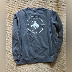 Jackson Hole Million Dollar Cowboy Charcoal Sweatshirt